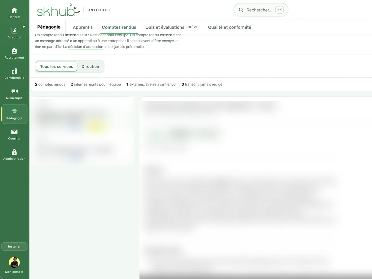 Screenshot of SKHUB · UNITOOLS